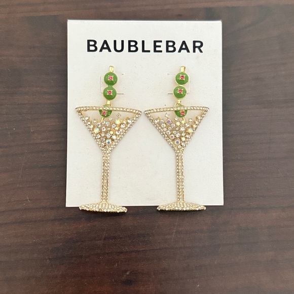 Bauble Bar Martini Earrings NWT - Picture 2 of 2
